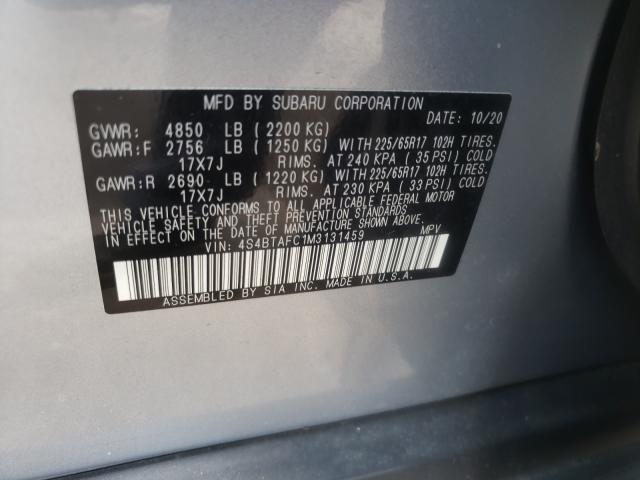 2021 SUBARU OUTBACK PR 4S4BTAFC1M3131459