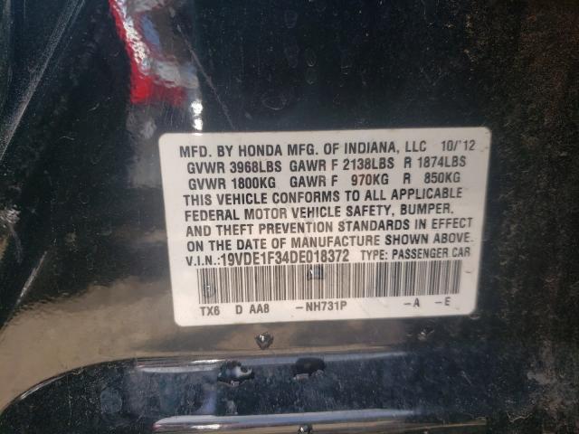 2013 ACURA ILX 20 19VDE1F34DE018372