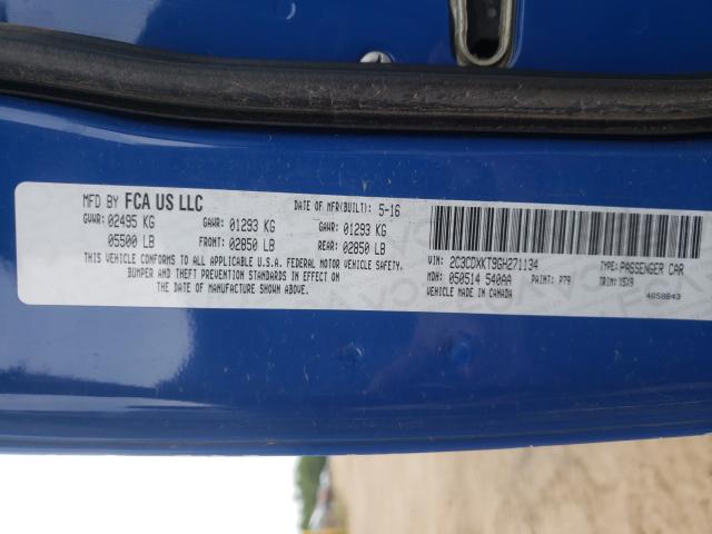 2016 DODGE CHARGER PO 2C3CDXKT9GH271134