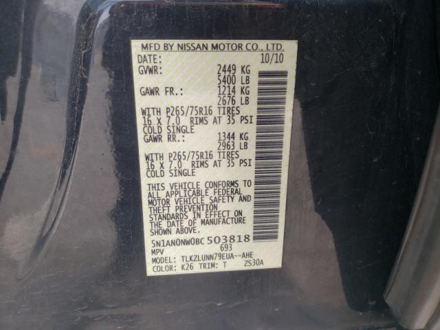 2011 NISSAN XTERRA OFF 5N1AN0NW0BC503818