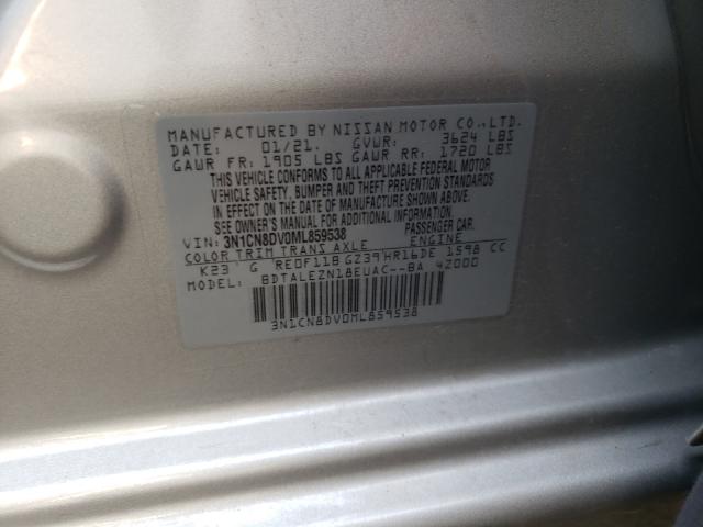 2021 NISSAN 210 3N1CN8DV0ML859538