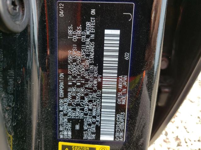 2013 LEXUS RX 450 JTJBC1BA6D2051182