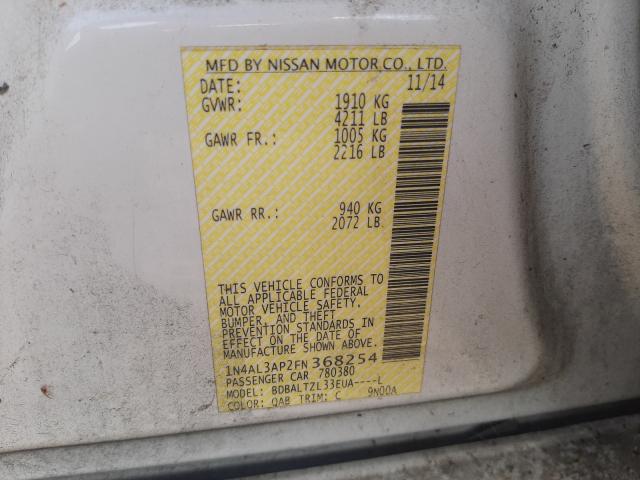 2015 NISSAN ALTIMA 2.5 - 1N4AL3AP2FN368254