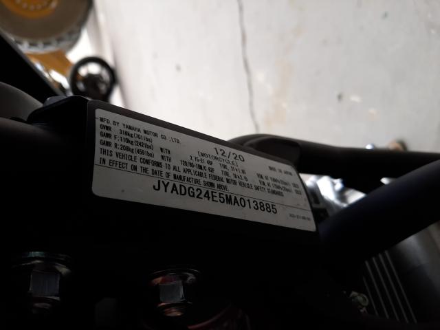 2021 YAMAHA XT250 JYADG24E5MA013885