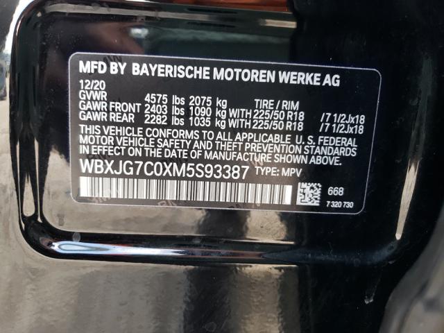2021 BMW X1 SDRIVE2 WBXJG7C0XM5S93387