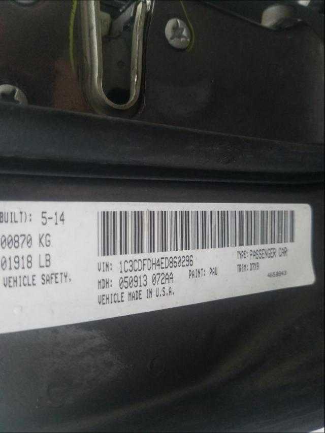 2014 DODGE DART SE AE 1C3CDFDH4ED860296