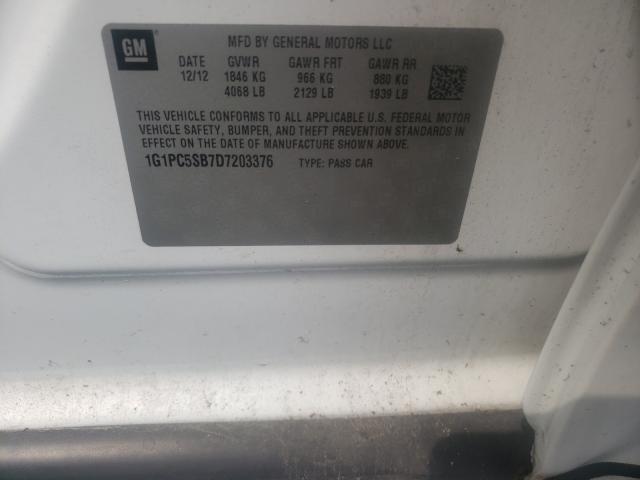 2013 CHEVROLET CRUZE DIES 1G1PC5SB7D7203376