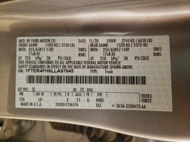 2020 FORD RANGER XL 1FTER4FH6LLA97045