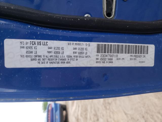2016 DODGE CHARGER PO 2C3CDXKT7GH271133