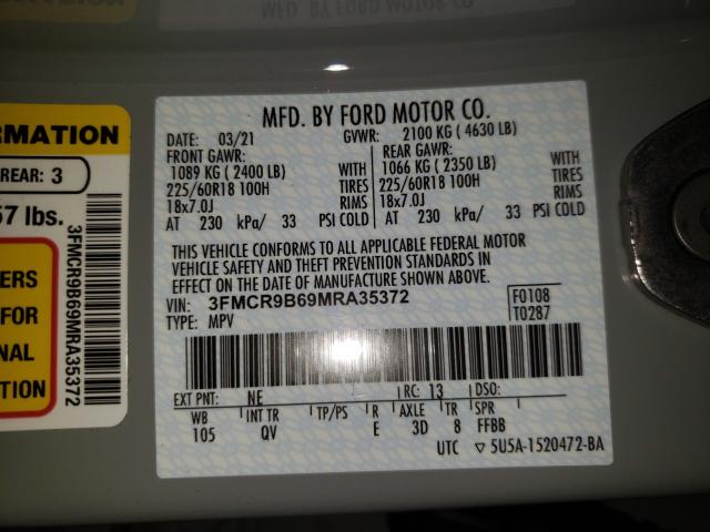 2021 FORD BRONCO SPO 3FMCR9B69MRA35372