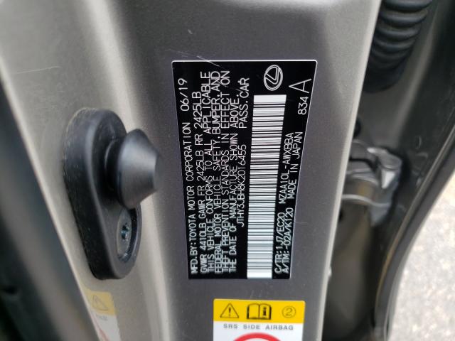 2019 LEXUS UX 200 JTHY3JBH8K2016455