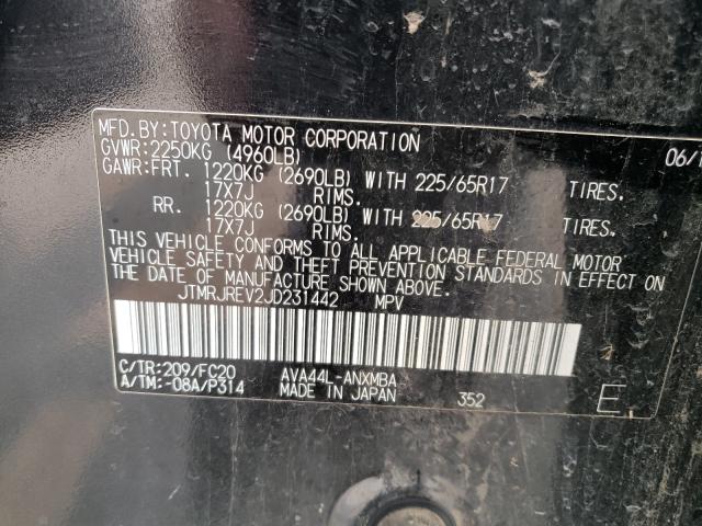 2018 TOYOTA RAV4 HV LE JTMRJREV2JD231442