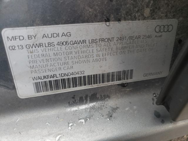 2013 AUDI A4 PRESTIG WAUKFAFL1DN040432
