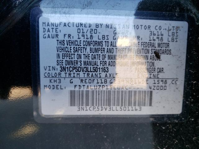 2020 NISSAN KICKS SR 3N1CP5DV3LL501163