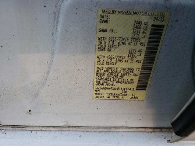 2013 NISSAN XTERRA X 5N1AN0NW7DN814041