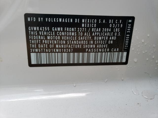 2019 VOLKSWAGEN GTI S 3VW5T7AU1KM018267