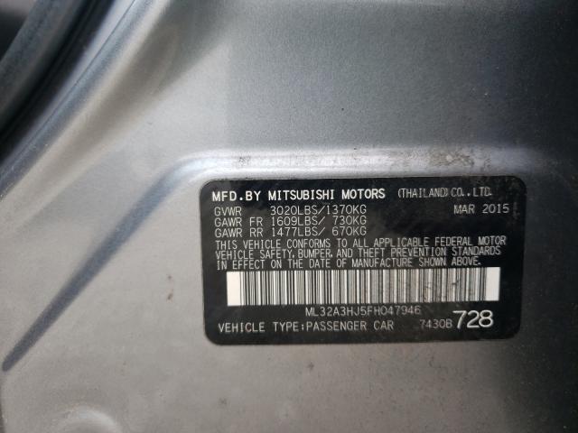 2015 MITSUBISHI MIRAGE DE ML32A3HJ5FH047946