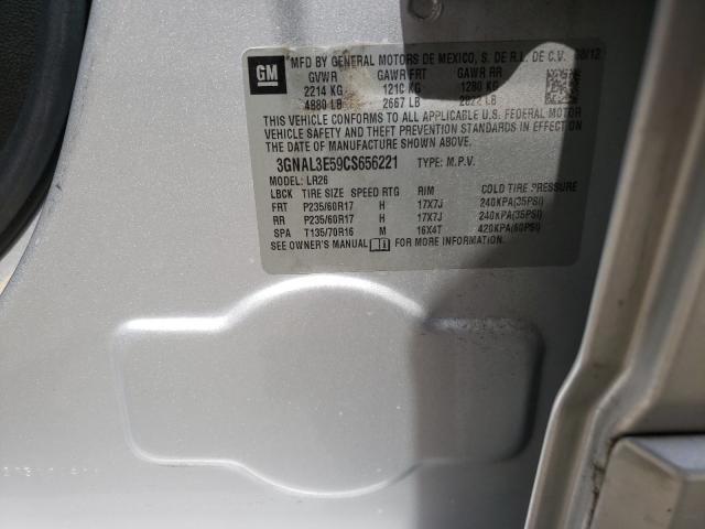 2012 CHEVROLET CAPTIVA 3GNAL3E59CS656221