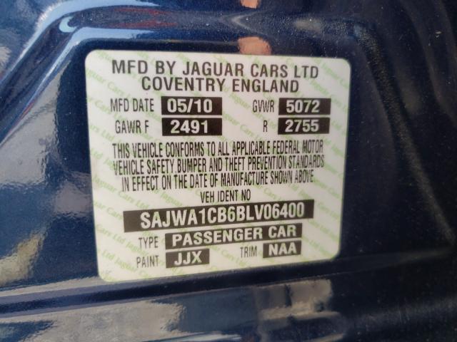2011 JAGUAR XJ SAJWA1CB6BLV06400