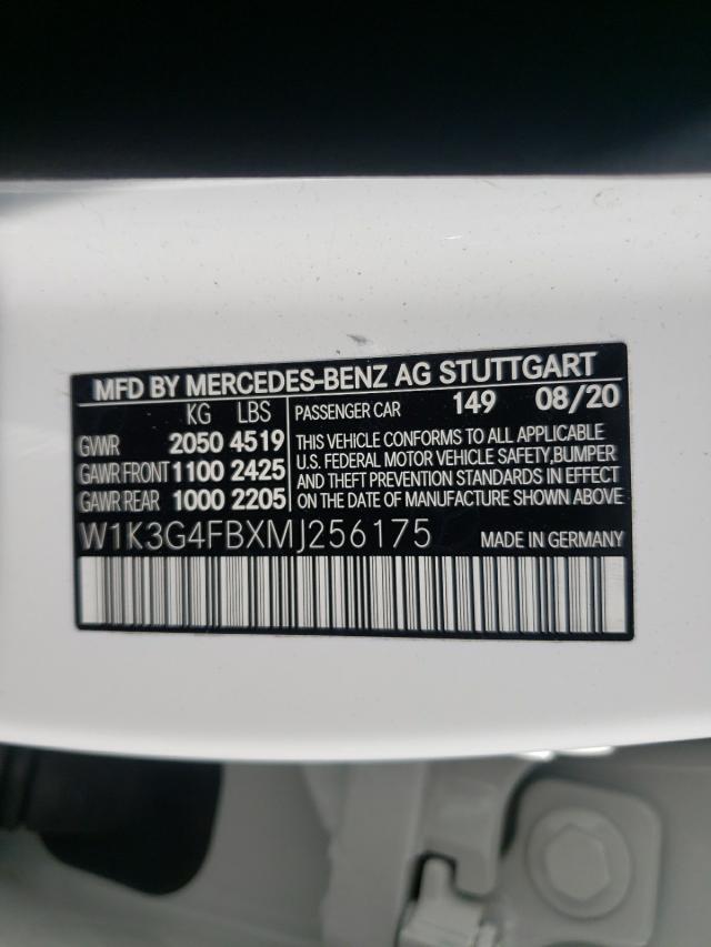 2021 MERCEDES-BENZ A 220 4MAT W1K3G4FBXMJ256175