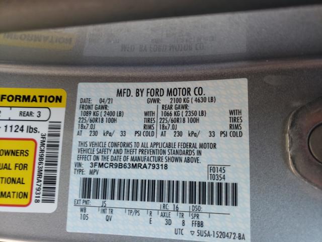 2021 FORD BRONCO SPO 3FMCR9B63MRA79318