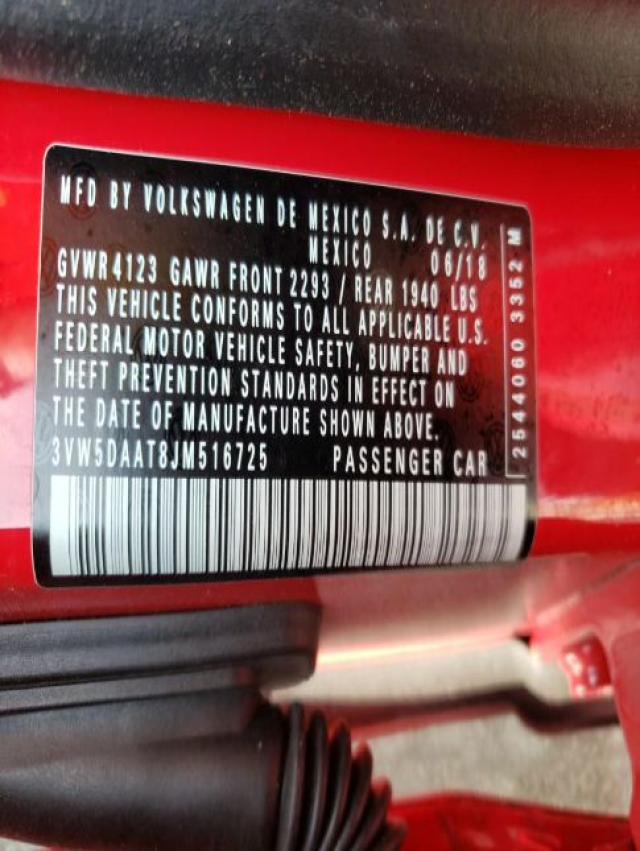 2018 VOLKSWAGEN BEETLE S 3VW5DAAT8JM516725