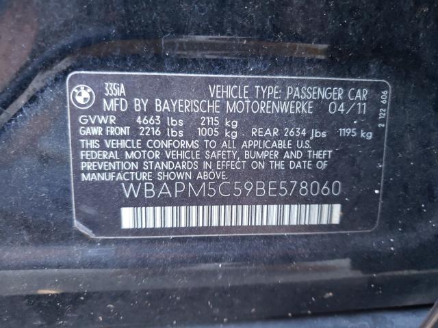 2011 BMW 335 I - WBAPM5C59BE578060