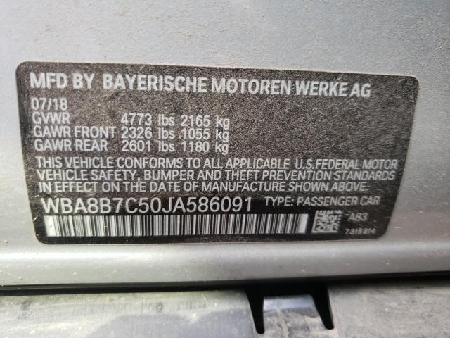 2018 BMW 340 XI WBA8B7C50JA586091