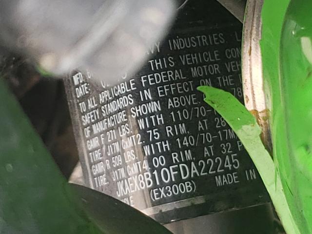 2015 KAWASAKI EX300 B JKAEX8B10FDA22245