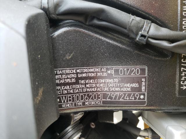 2020 BMW S 1000 R WB10D6203LZ972449