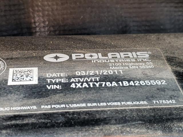 2011 POLARIS RANGER 800 4XATY76A1B4265592