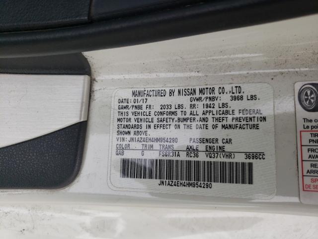 2017 NISSAN 370Z JN1AZ4EH4HM954290
