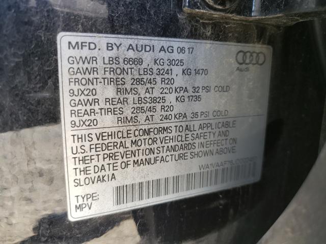 VIN WA1VAAF76JD002451 2018 Audi Q7, Prestige no.10