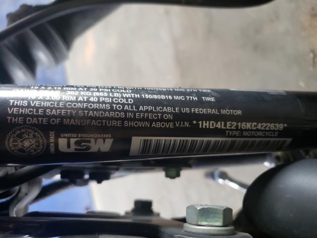 2019 HARLEY-DAVIDSON XL883 N 1HD4LE216KC422639