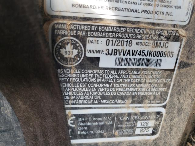 2018 CAN-AM MAVERICK X - 3JBVVAW45JK000905