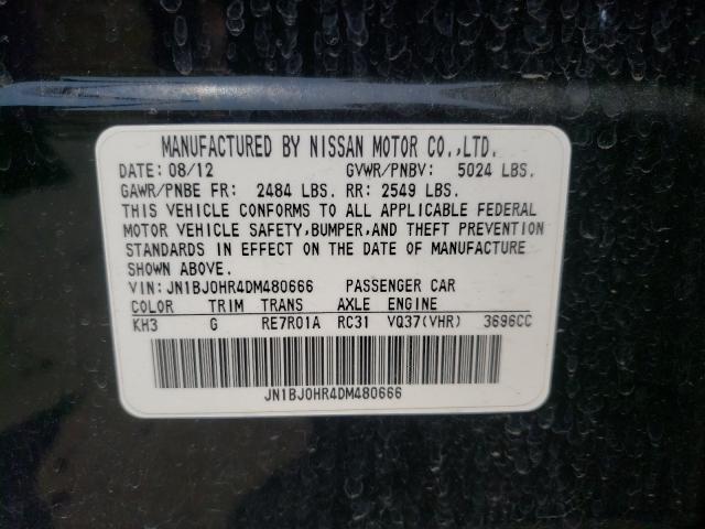 2013 INFINITI EX37 BASE JN1BJ0HR4DM480666