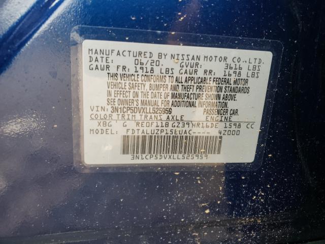 2020 NISSAN KICKS SR 3N1CP5DVXLL525959