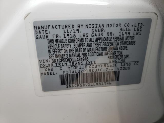 2020 NISSAN KICKS SR 3N1CP5DVXLL481946