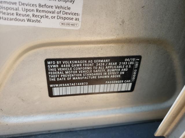 2010 VOLKSWAGEN PASSAT KOM WVWJK9AN7AE144873