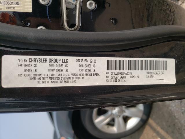 2012 DODGE CALIBER SX 1C3CDWDA1CD531538