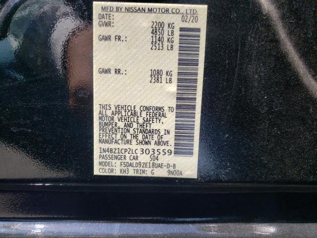 2020 NISSAN LEAF SV PL 1N4BZ1CP2LC303559