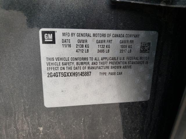 2017 BUICK REGAL GS 2G4GT5GXXH9145887