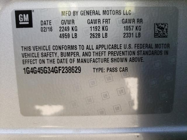2016 BUICK LACROSSE S 1G4G45G34GF238629
