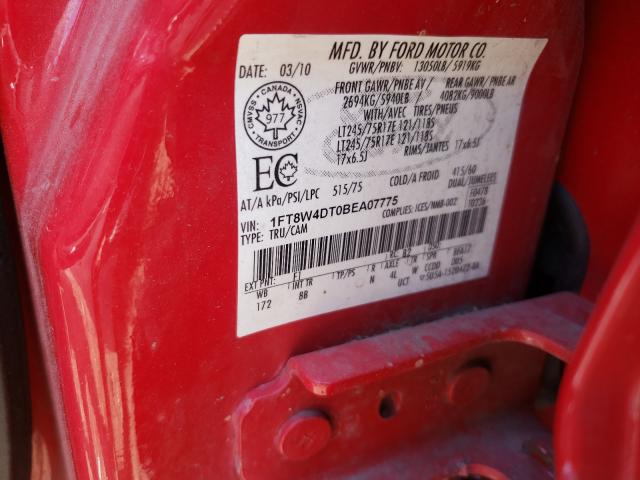 2011 FORD F450 SUPER 1FT8W4DT0BEA07775