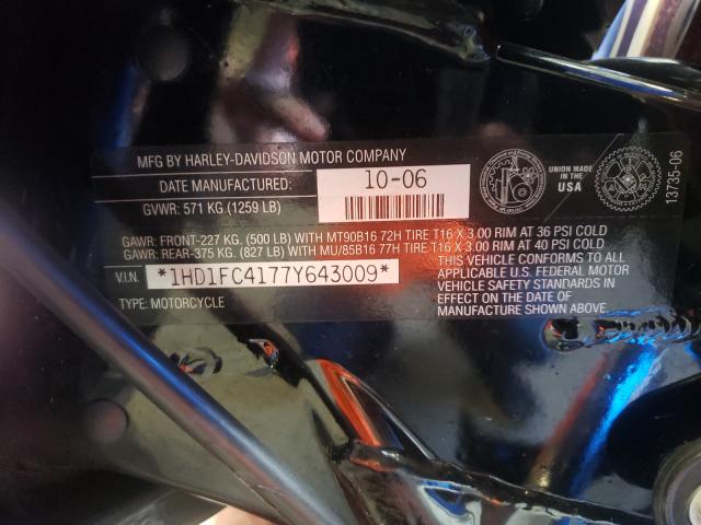 2007 HARLEY-DAVIDSON FLHTCUI 1HD1FC4177Y643009