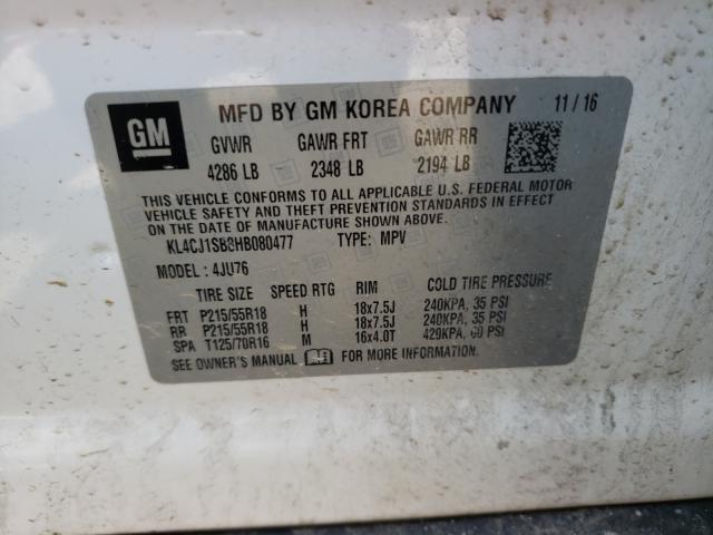 2017 BUICK ENCORE SPO KL4CJ1SB8HB080477