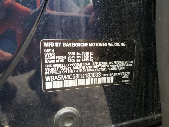 2014 BMW 535 XIGT WBA5M4C58ED183833