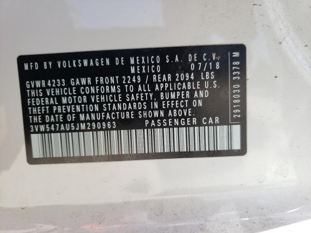2018 VOLKSWAGEN GTI S 3VW547AU5JM290963
