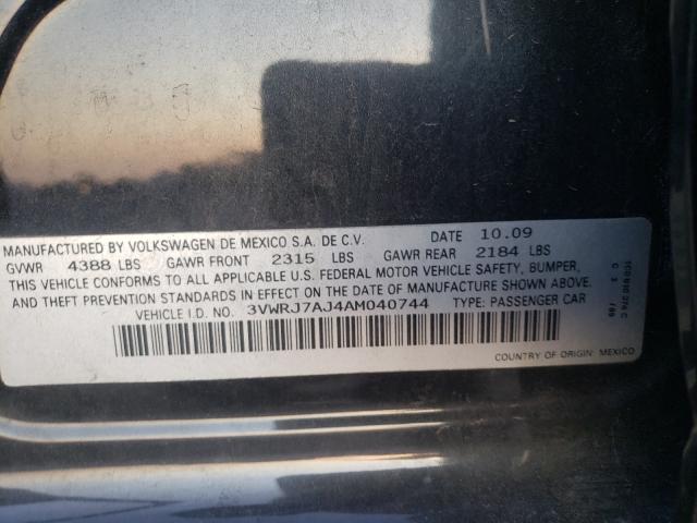 2010 VOLKSWAGEN JETTA WOLF 3VWRJ7AJ4AM040744