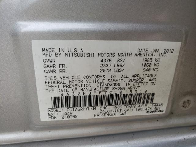 2012 MITSUBISHI GALANT ES 4A32B3FF7CE015910